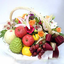 Flower fruit basket