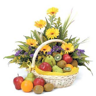 Flowers fruit basket H
