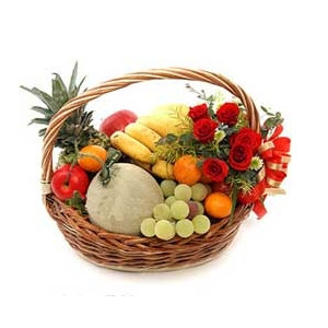 Fruits & Flowers Basket