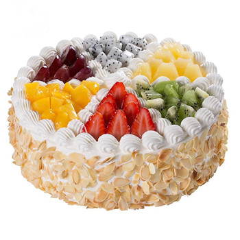 colorful fruits cake