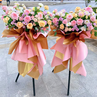 Business Flower Basket Pink coloe